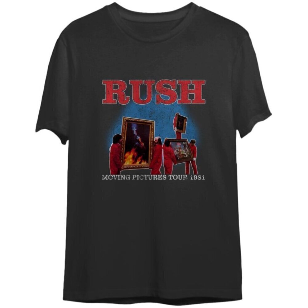 Rush Moving Pictures Tour 1981 Retro Rock Band Collector Classic Concert Gift